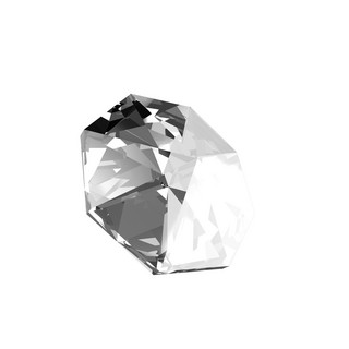 c4d立体闪亮发光透明钻石