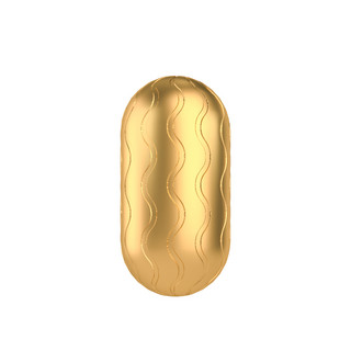 金色金属质感纹理胶囊装饰