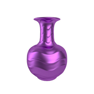 紫金质感立体花瓶装饰