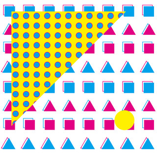色块孟菲斯海报模板_个性几何色块孟菲斯风格可商用元素