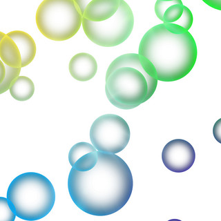 气泡png海报模板_渐变彩色气泡png