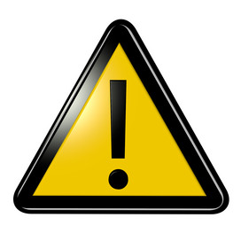 注意危险交通安全标识立体c4d路标