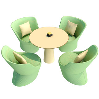 3D环形图海报模板_3D椅子座位