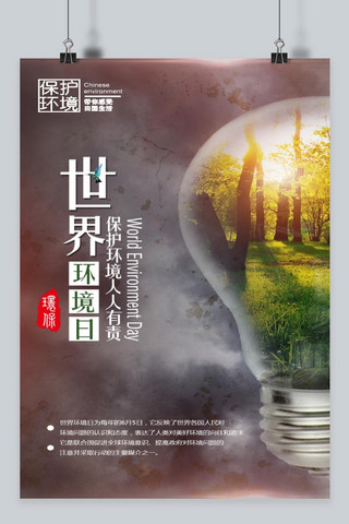 千库原创 世界环境日海报