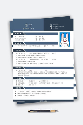 会计方面大学毕业生简历模板