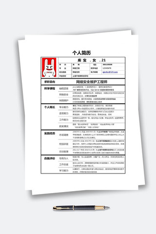 简约表格简历海报模板_表格简历简单简约简历模板