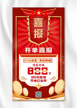 开单贺报海报-开单贺报海报模板-开单贺报海报设计-千库网