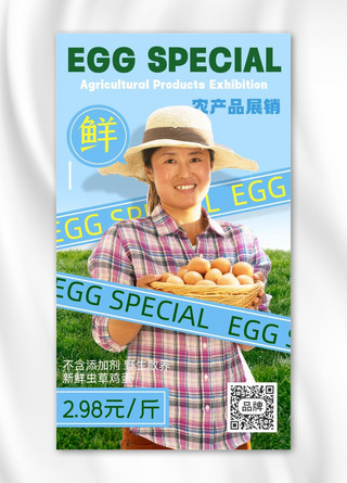 鸡蛋促销海报模板_农场品鸡蛋促销摄影图海报