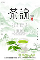春茶上新茶绿色中国风海报
