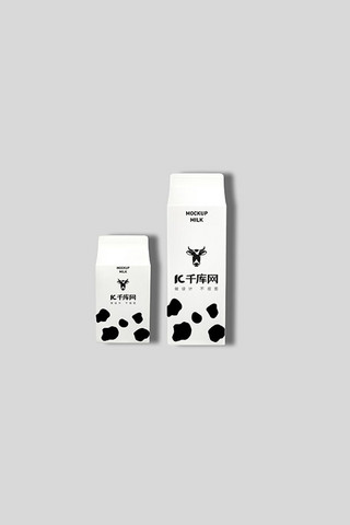饮料包装海报模板_酸奶包装白色简洁样机