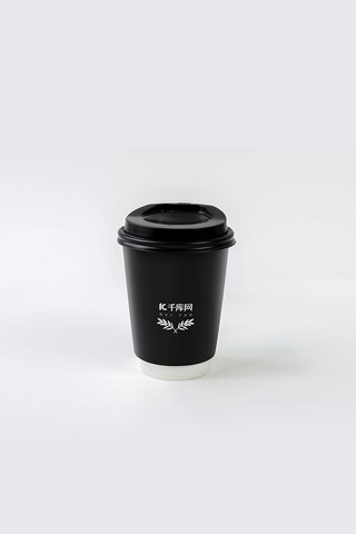 咖啡杯贴图黑色大气样机