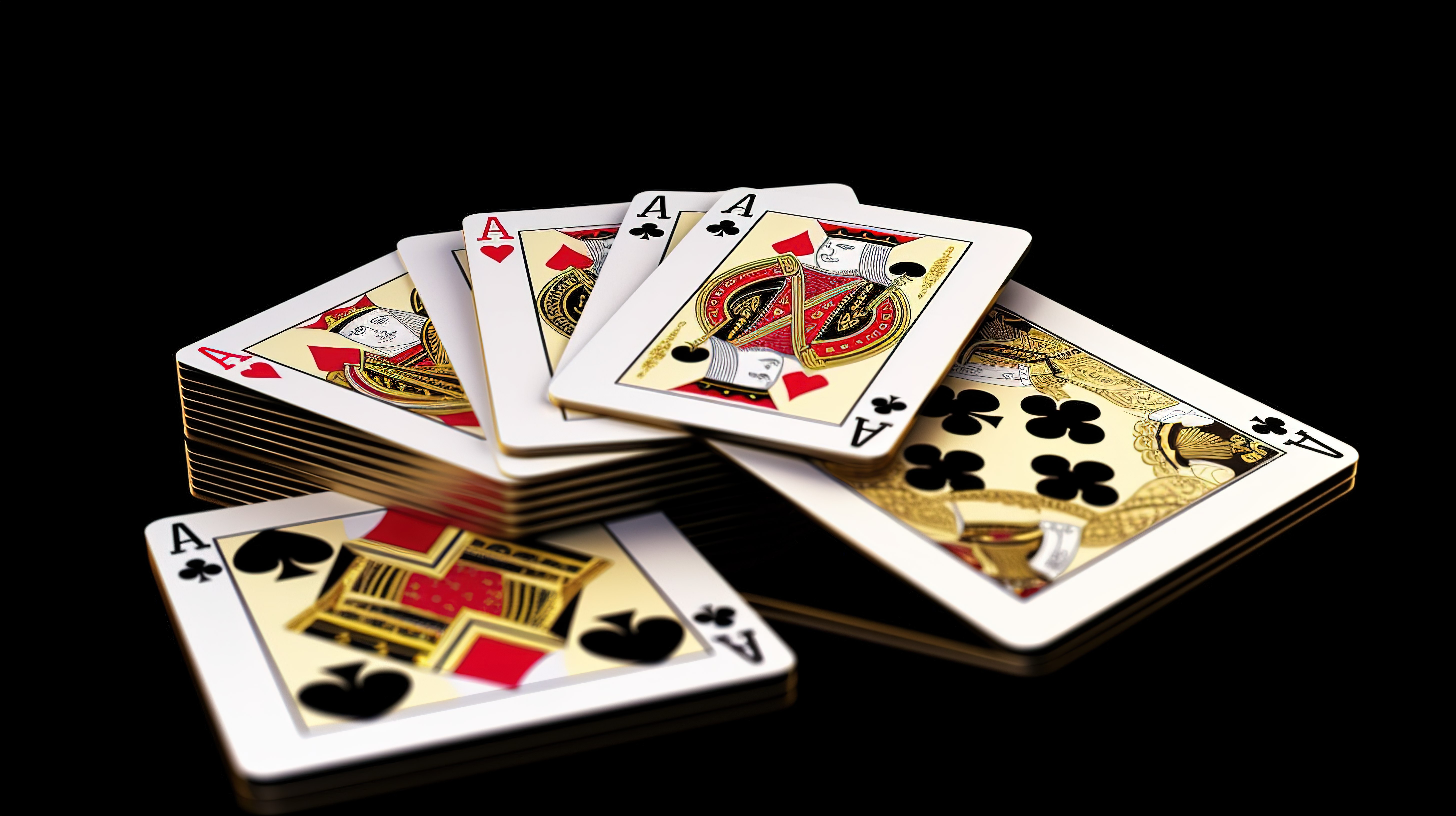银行卡启用黑色扑克牌和赌场金筹码的 3d 渲染图片