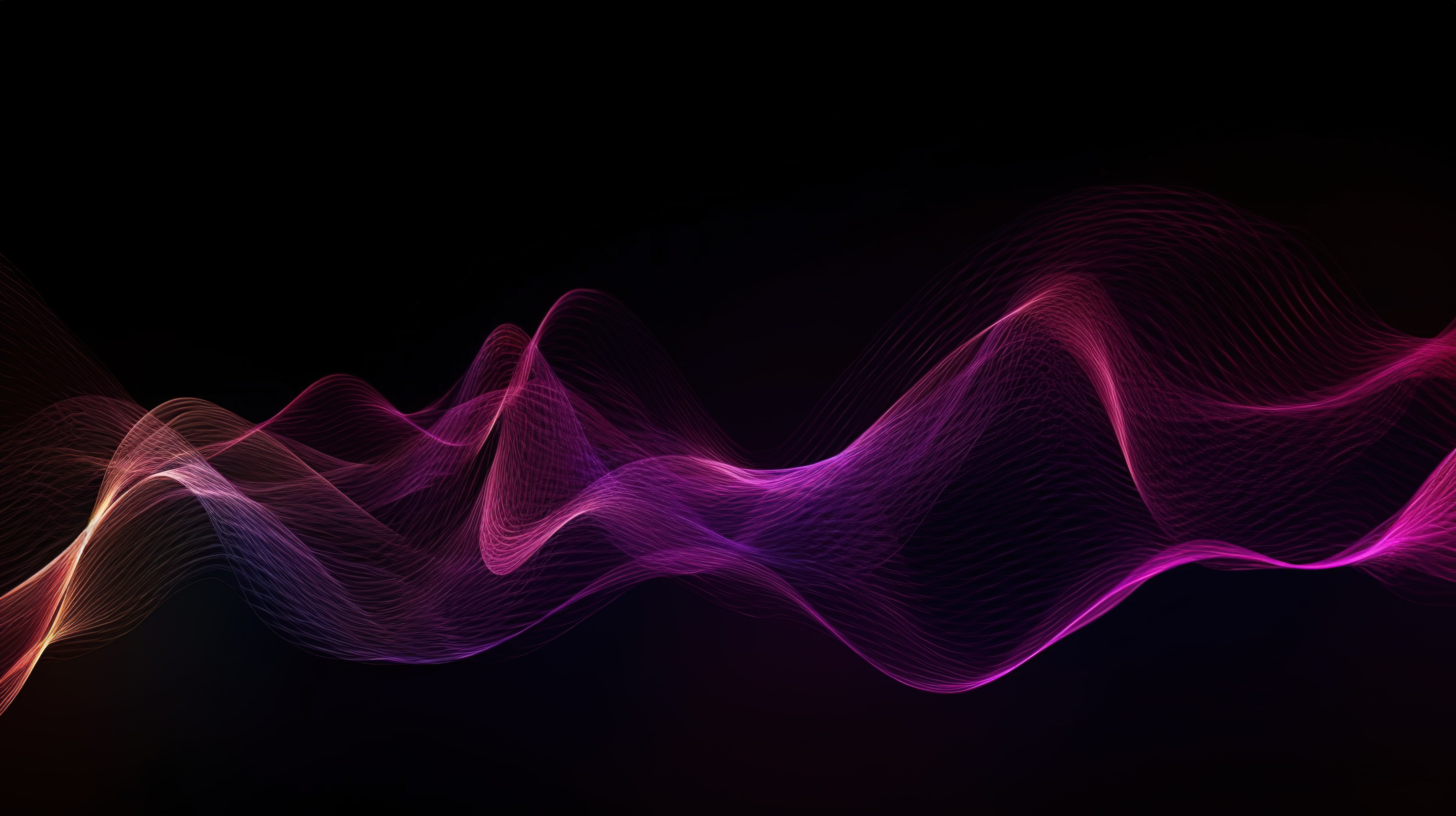 充满活力的紫色 3d 抽象背景与运动中的波浪线图片