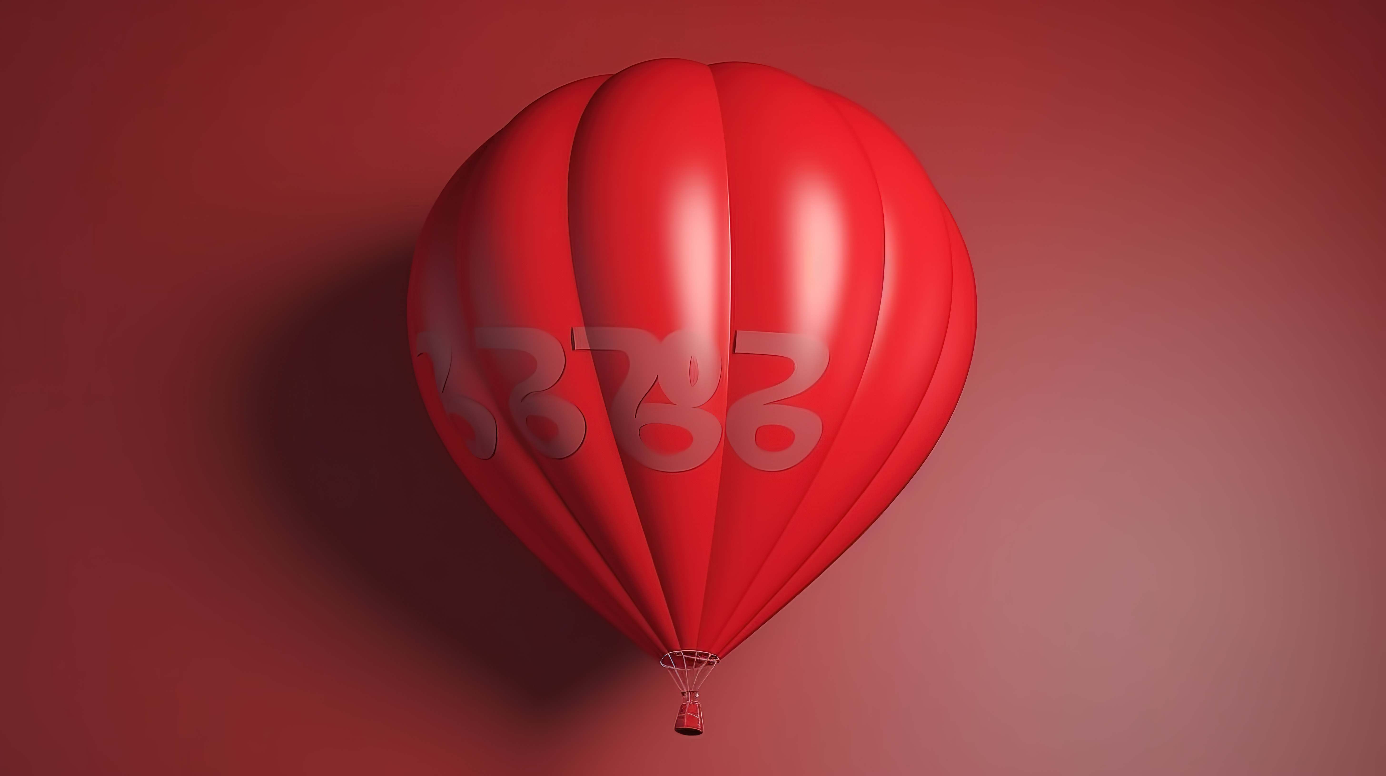 逼真的 3d 渲染红色氦气球销售符号与 20图片