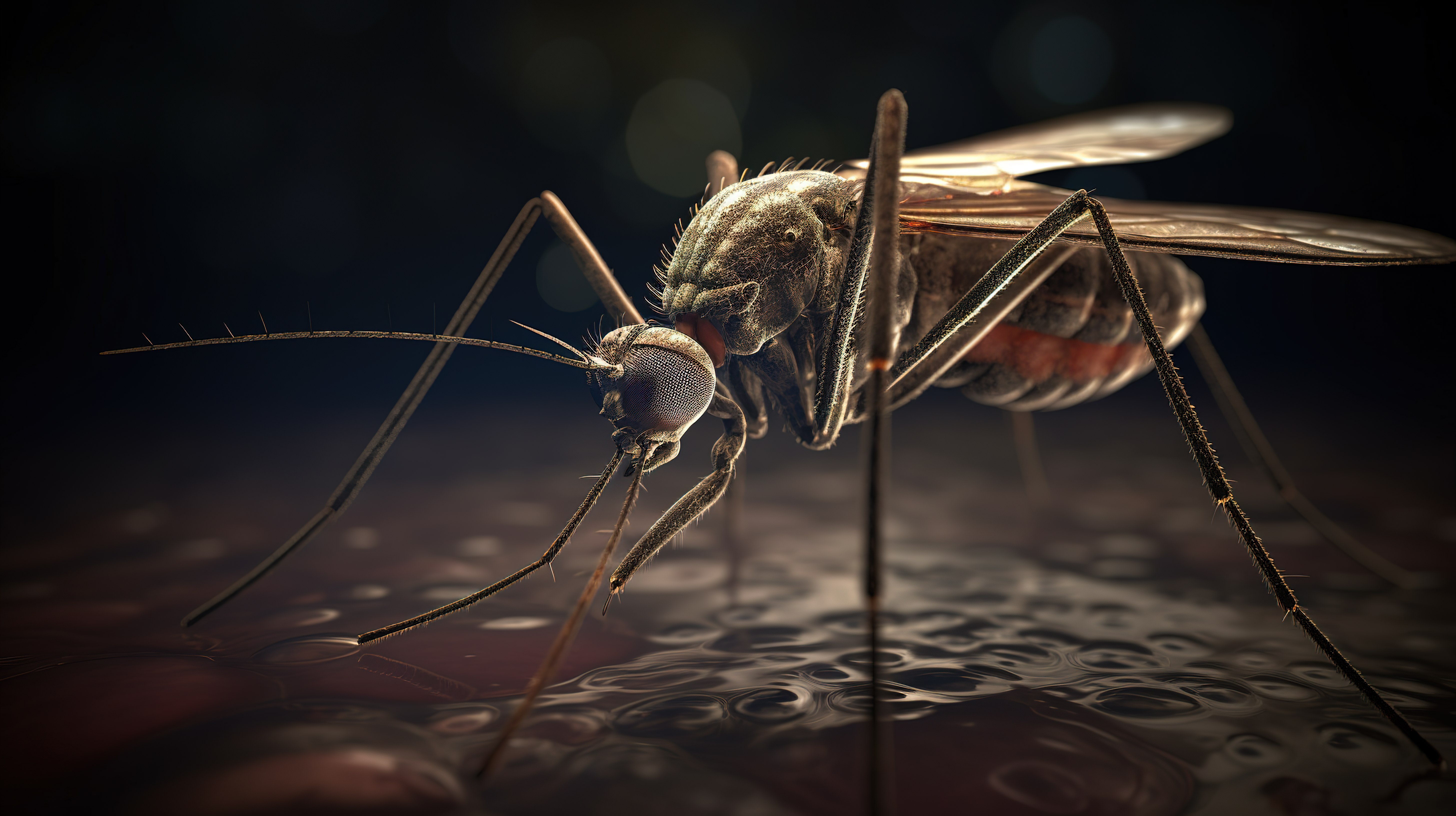 蚊子在 3D 渲染中栩栩如生图片