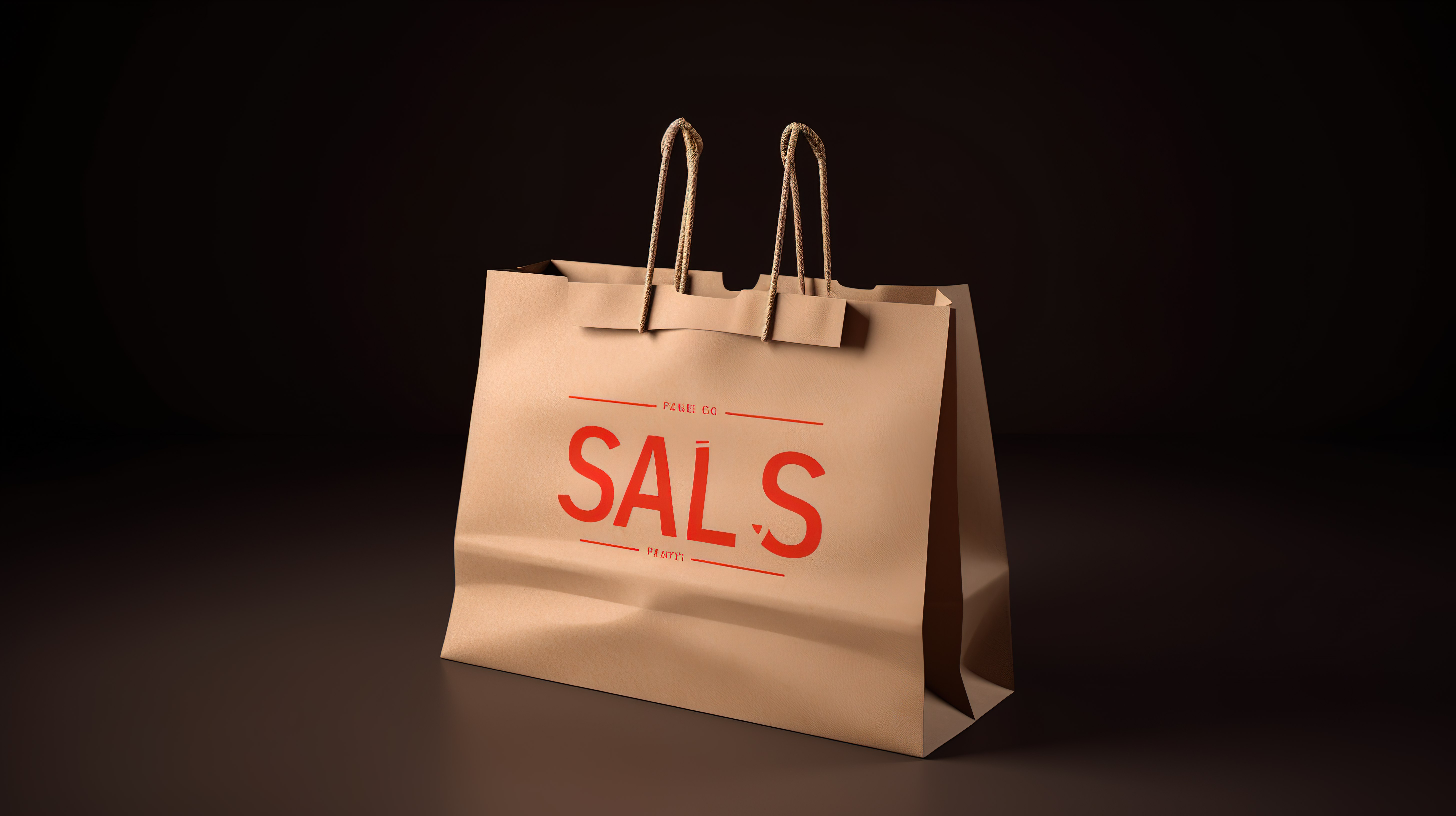 运动中的销售 滚动购物袋的 3d 渲染，顶部印有“销售”一词图片
