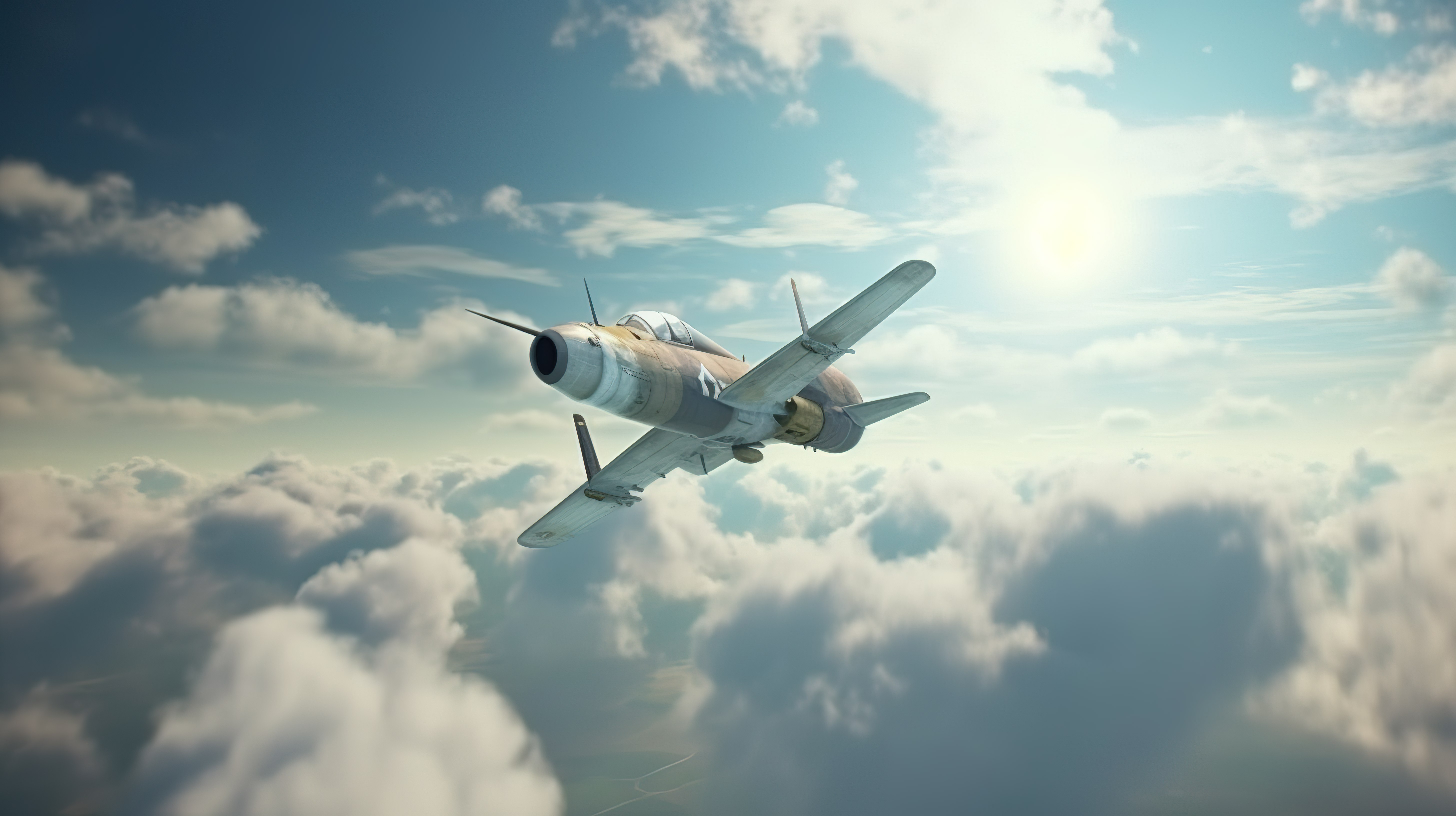 乌克兰俄罗斯冲突中参与空中战斗的战斗机的 3D 渲染图片