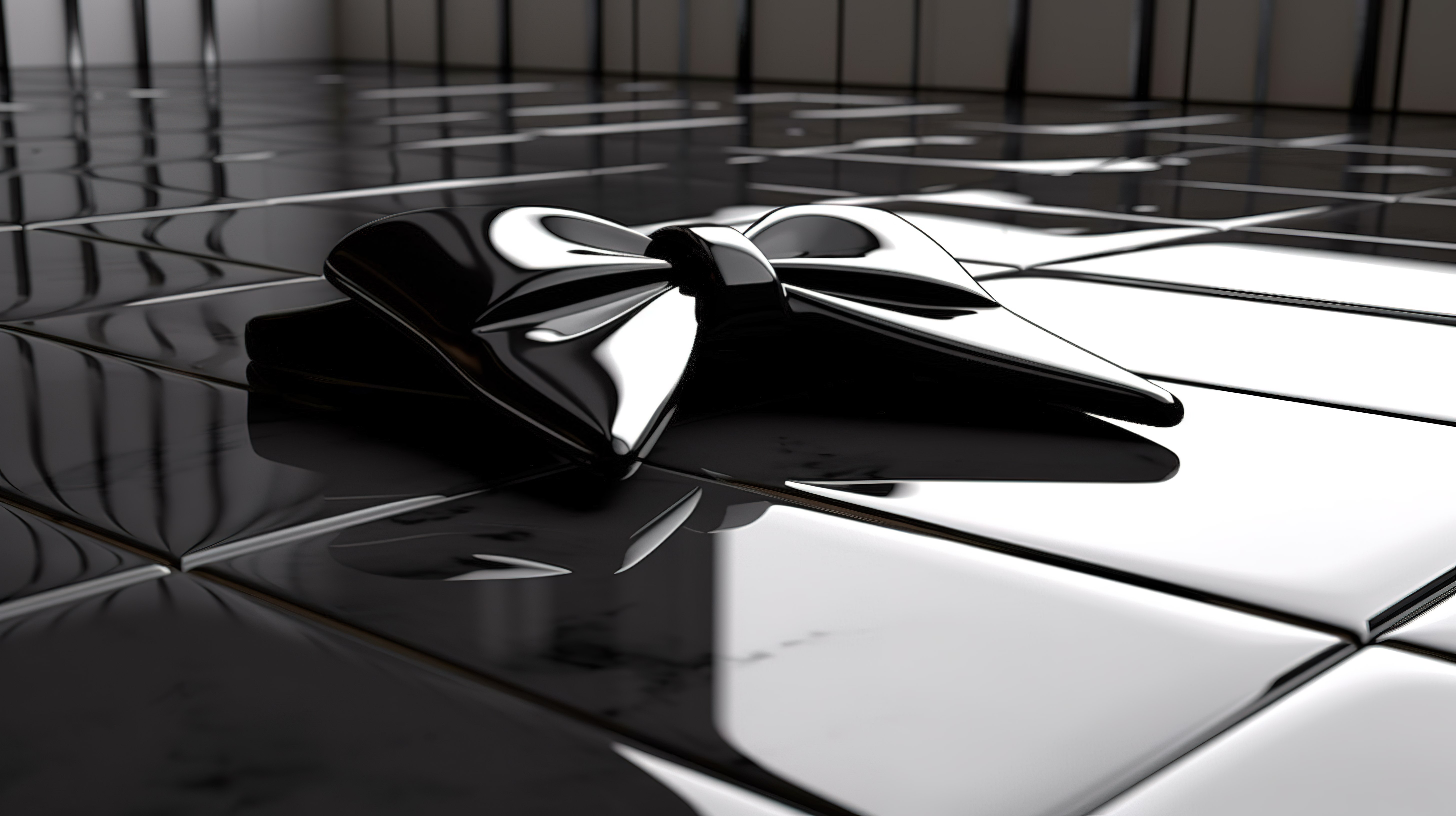 白色地板 3D 渲染的燕尾服图标图片