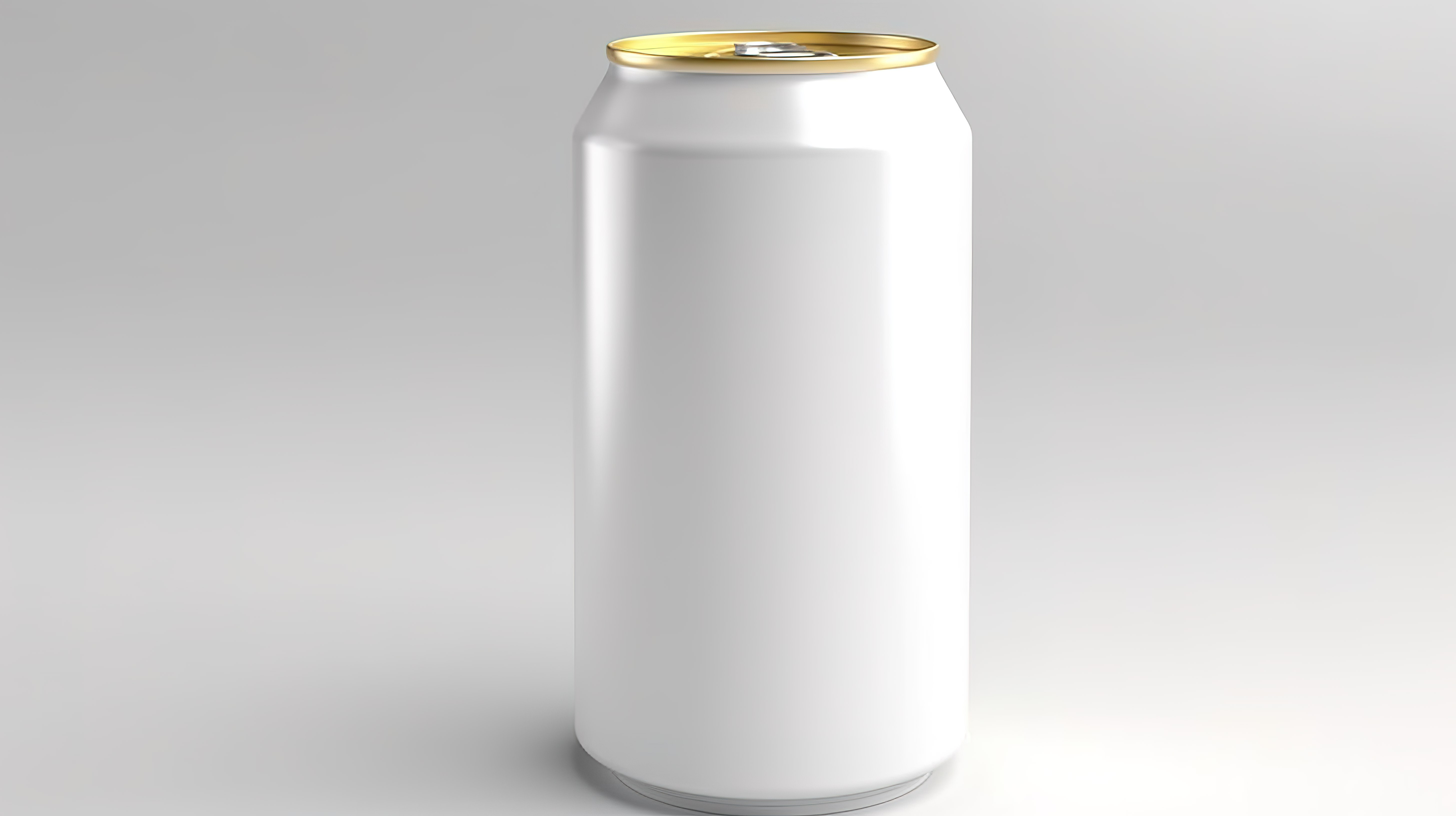 铝制啤酒和饮料罐隔离模型的 3D 渲染图片