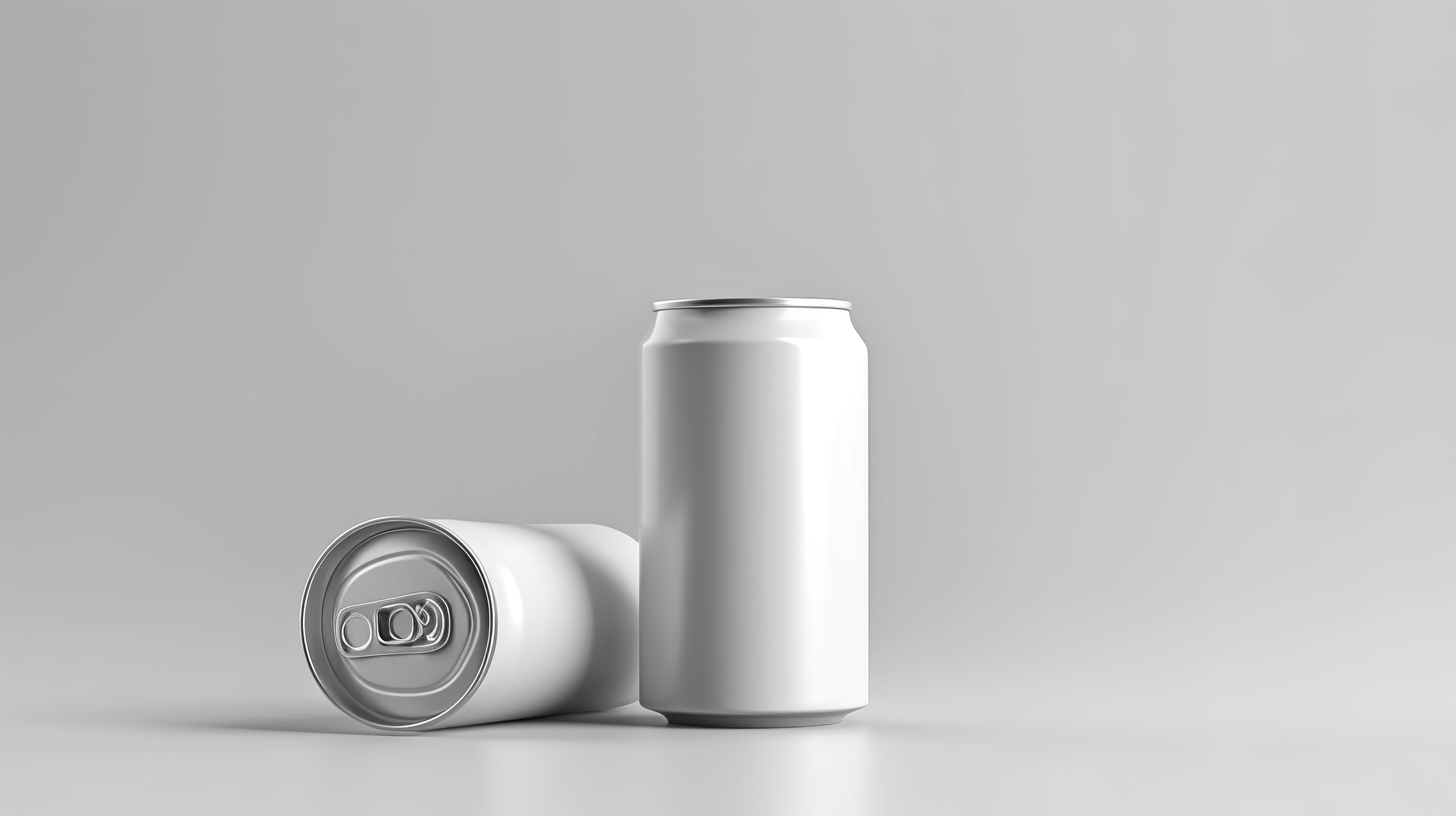 铝苏打水的逼真 3D 模型非常适合啤酒或能量饮料包装图片