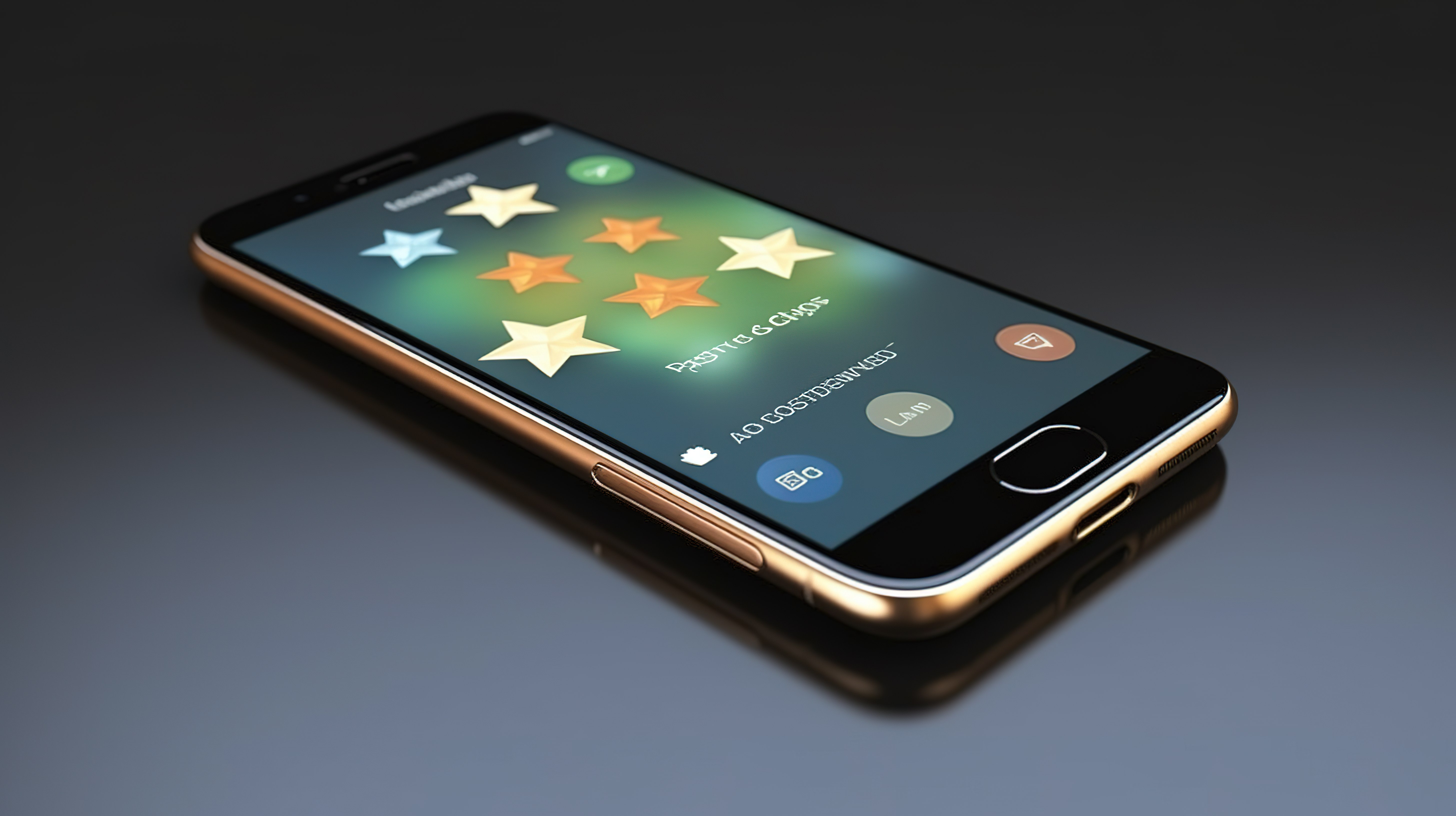 手机显示评论评级和带有正面和负面反馈的评论的 3D 插图图片