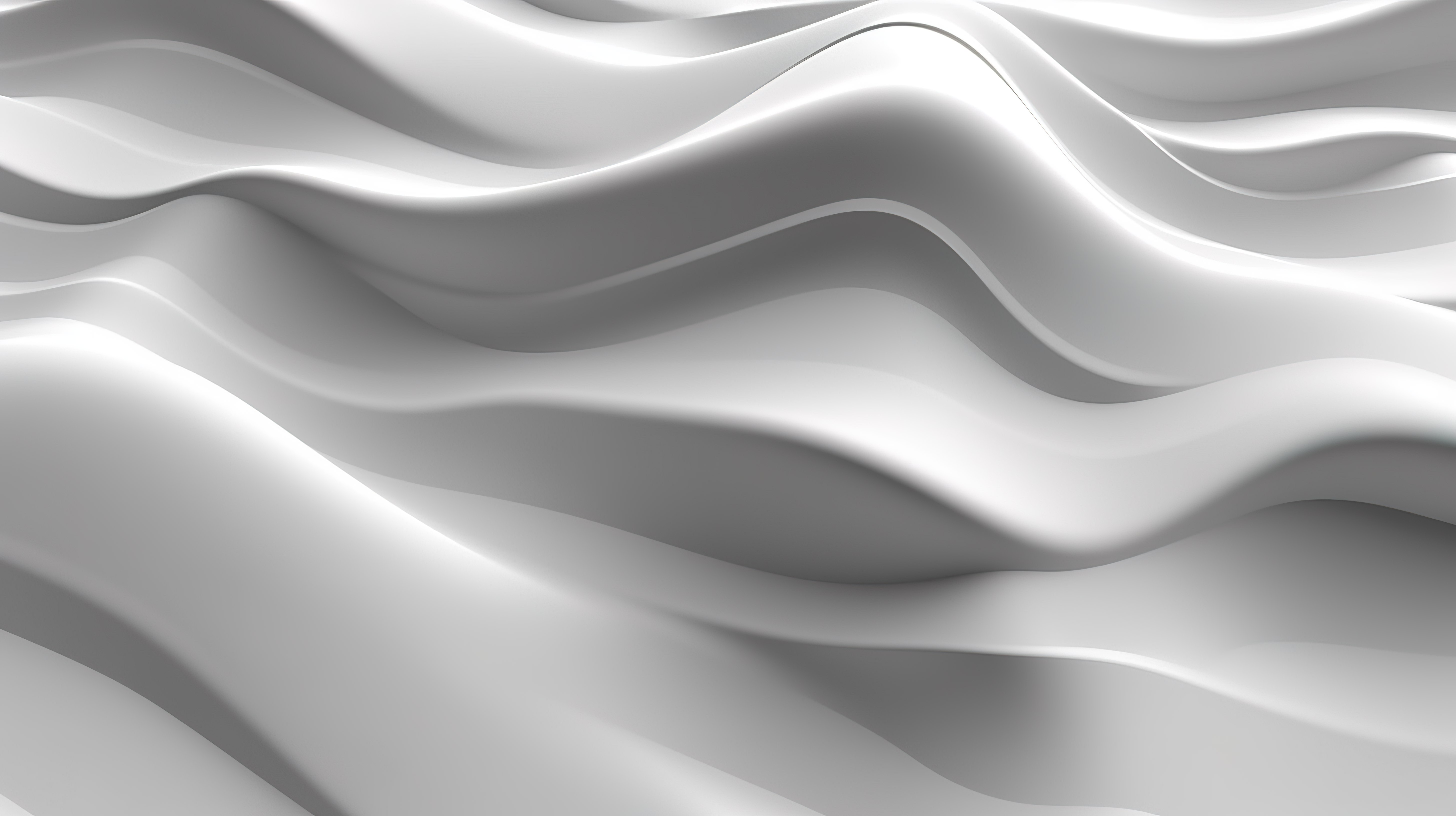3d 渲染白色和灰色平铺波抽象背景图片