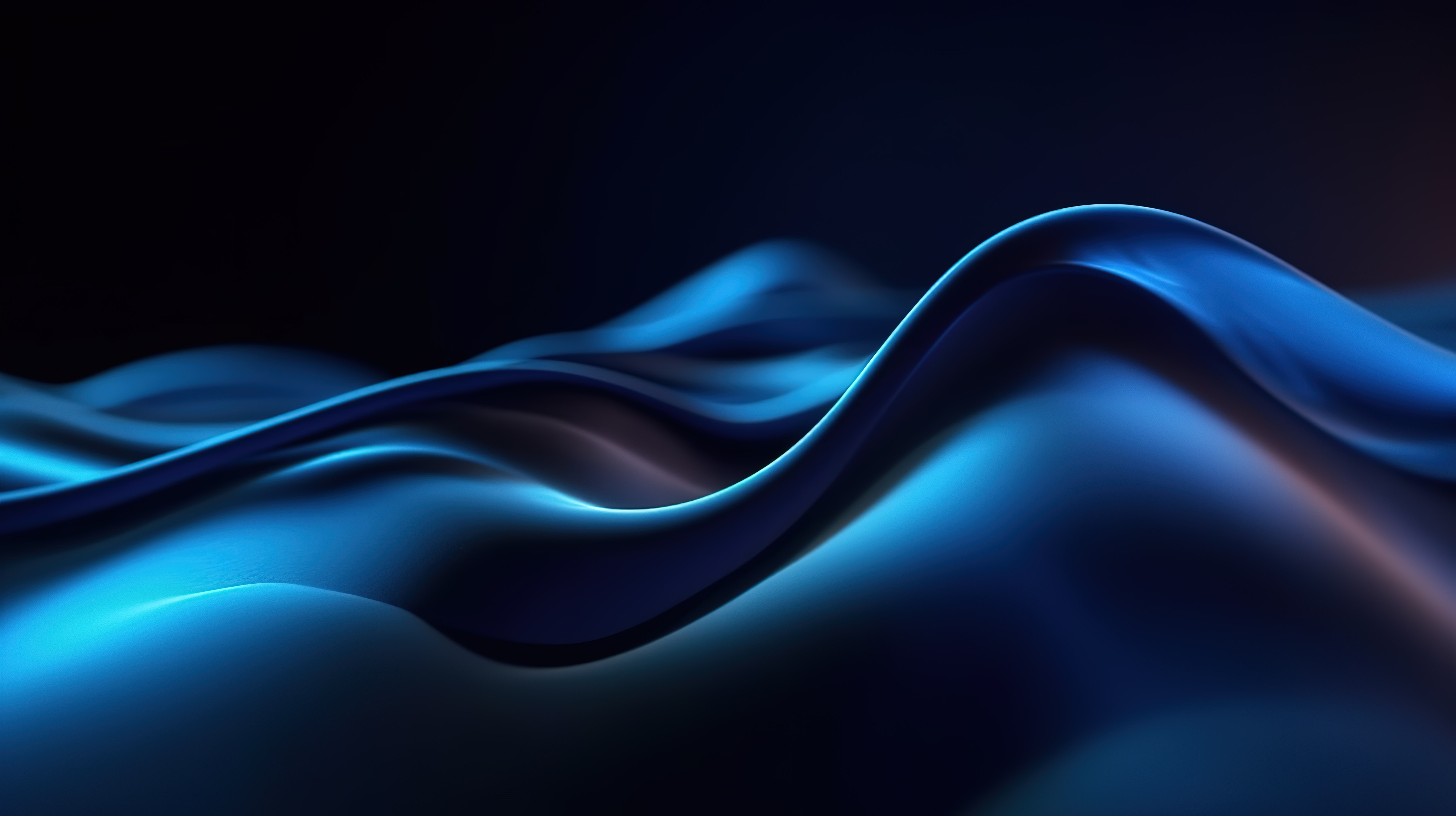蓝波 3d 中流动的粒子呈现具有平滑曲线形状线条的抽象背景图片