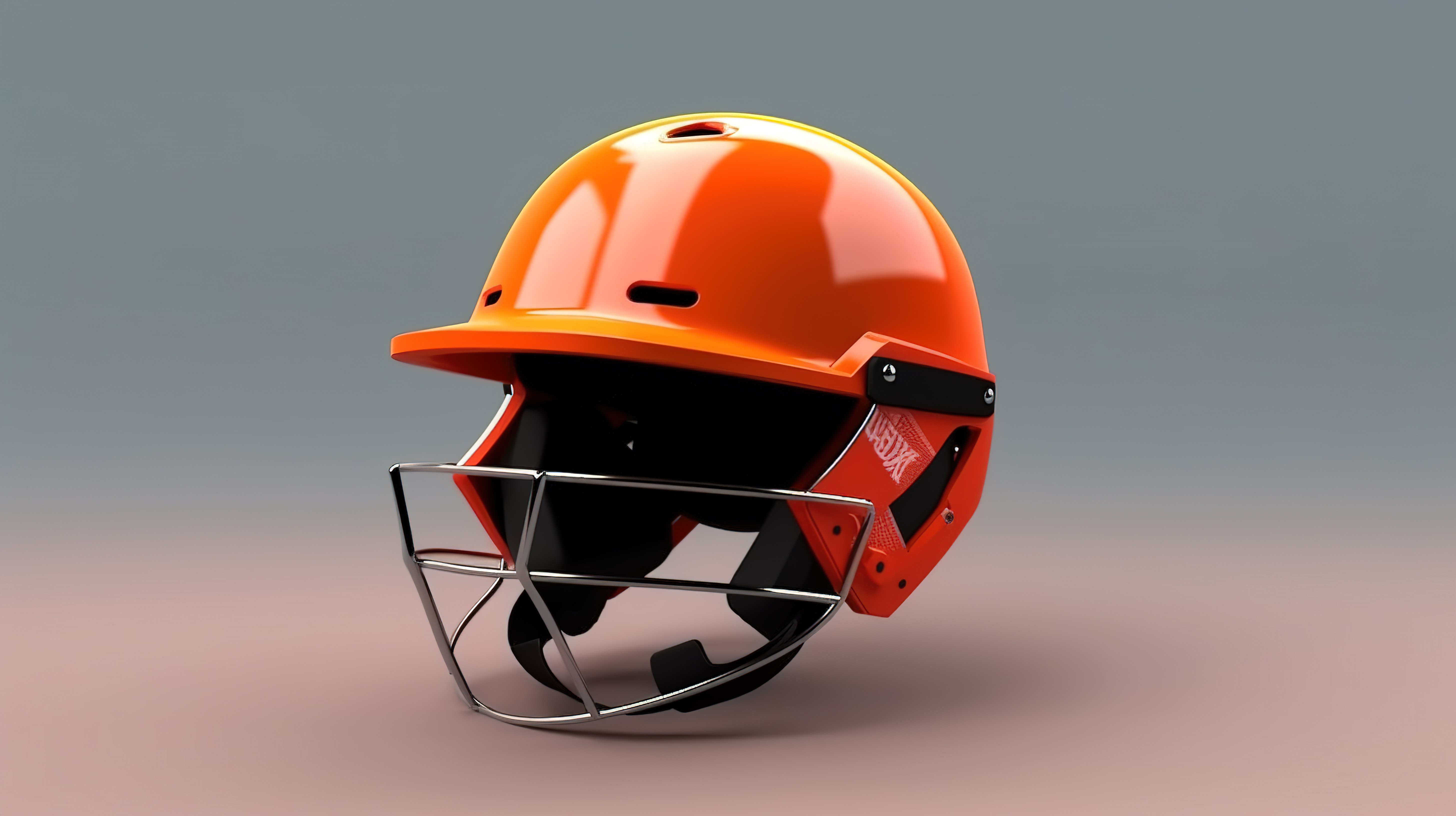 防护运动头盔板球足球等的 3D 插图图片