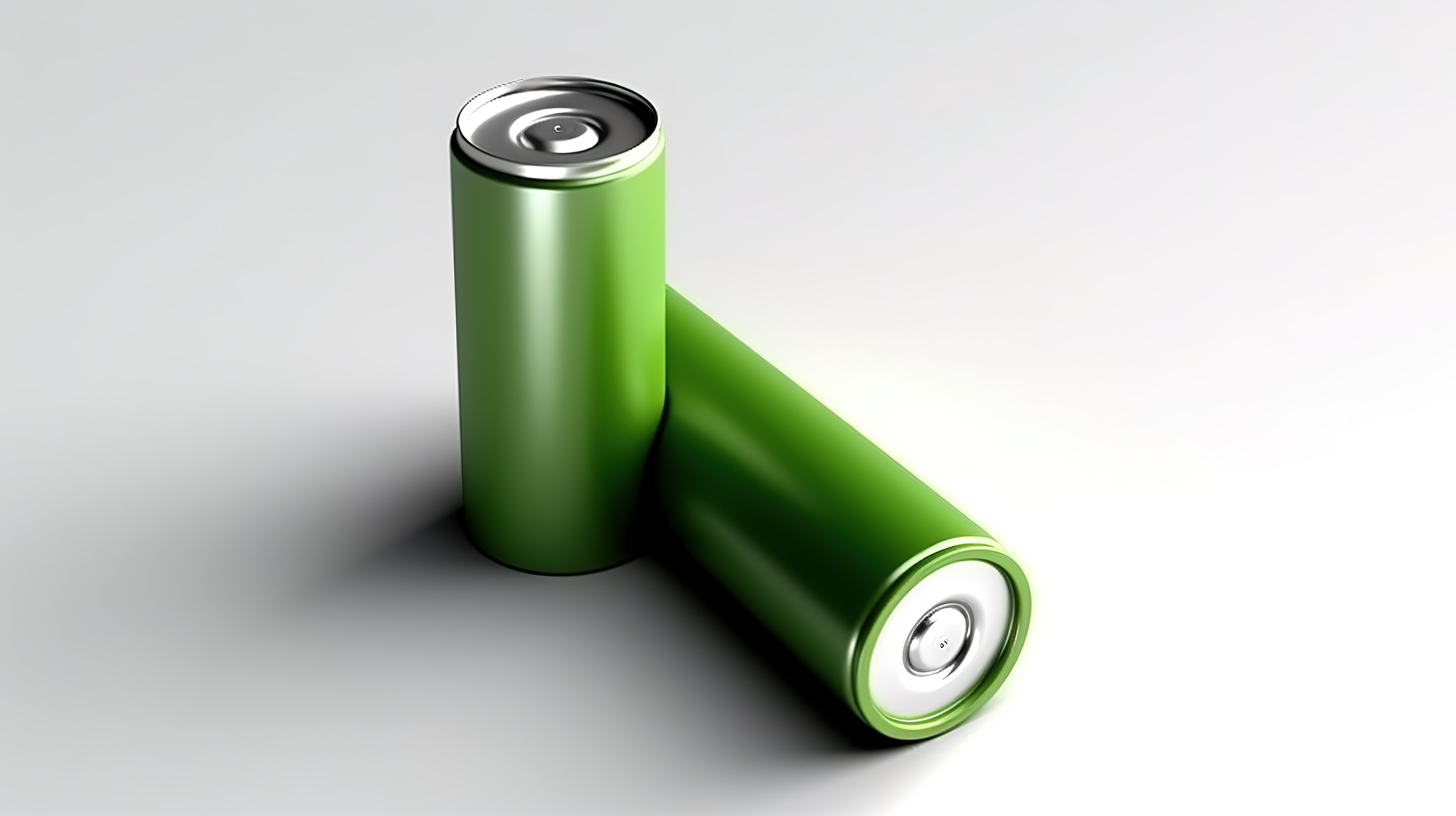 白色背景 3d 插图上的单个 AA 电池图片