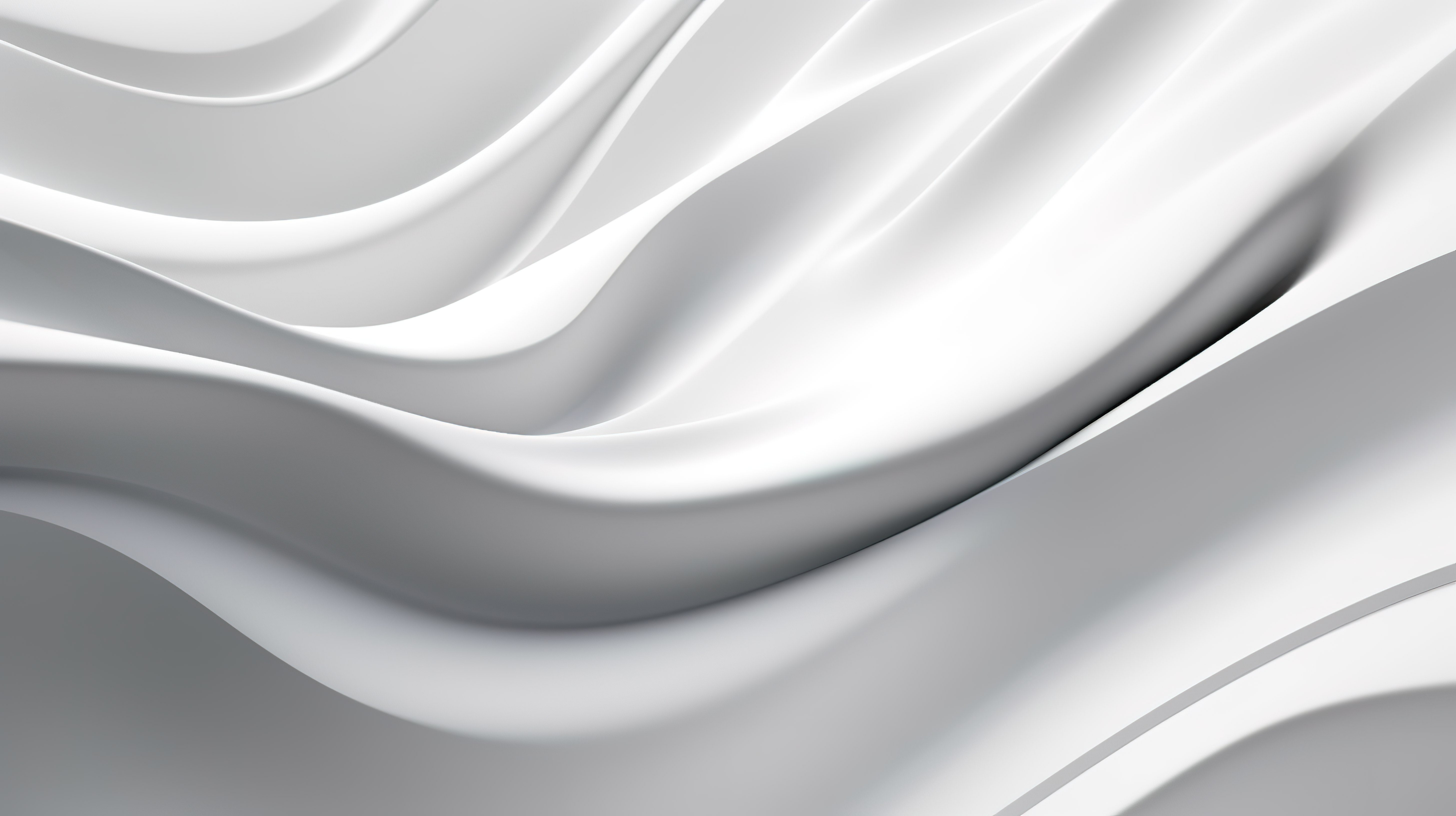 梦幻般的白色背景抽象图像上迷人的波浪和线条设计图片