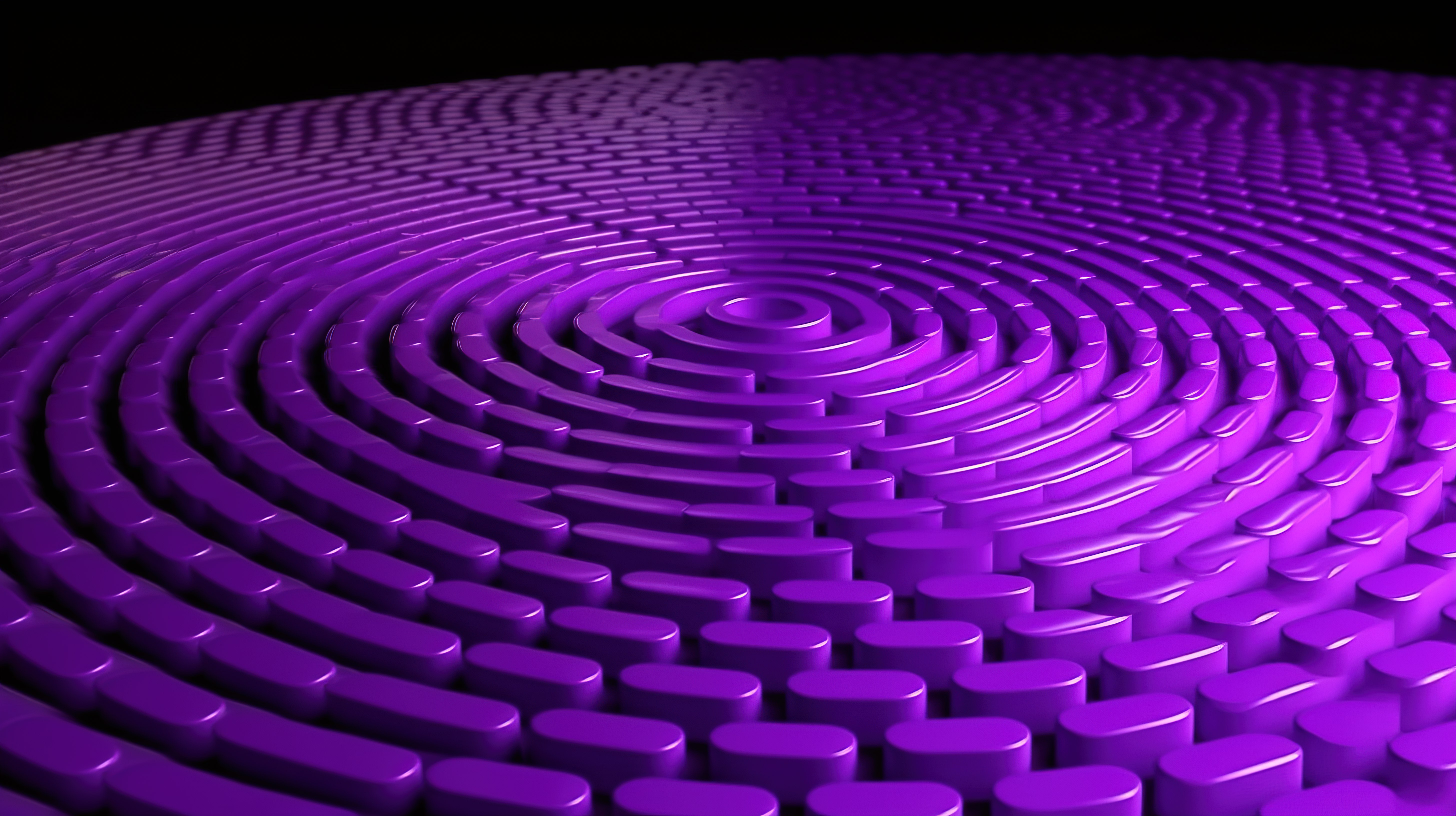 紫色圆形 3D 渲染图形终极演示资源图片