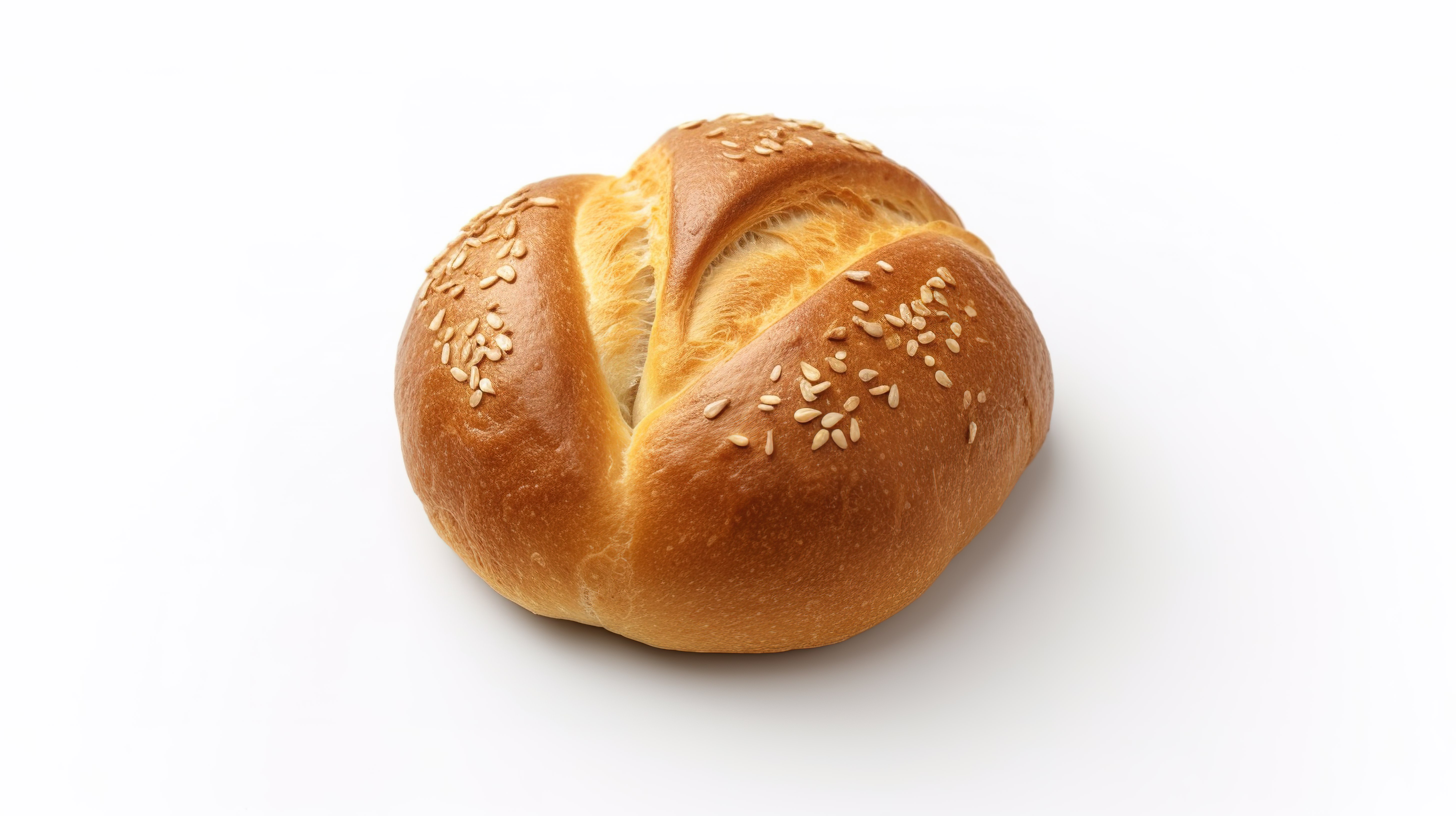在白色背景上隔离的面包的 3d 渲染图片