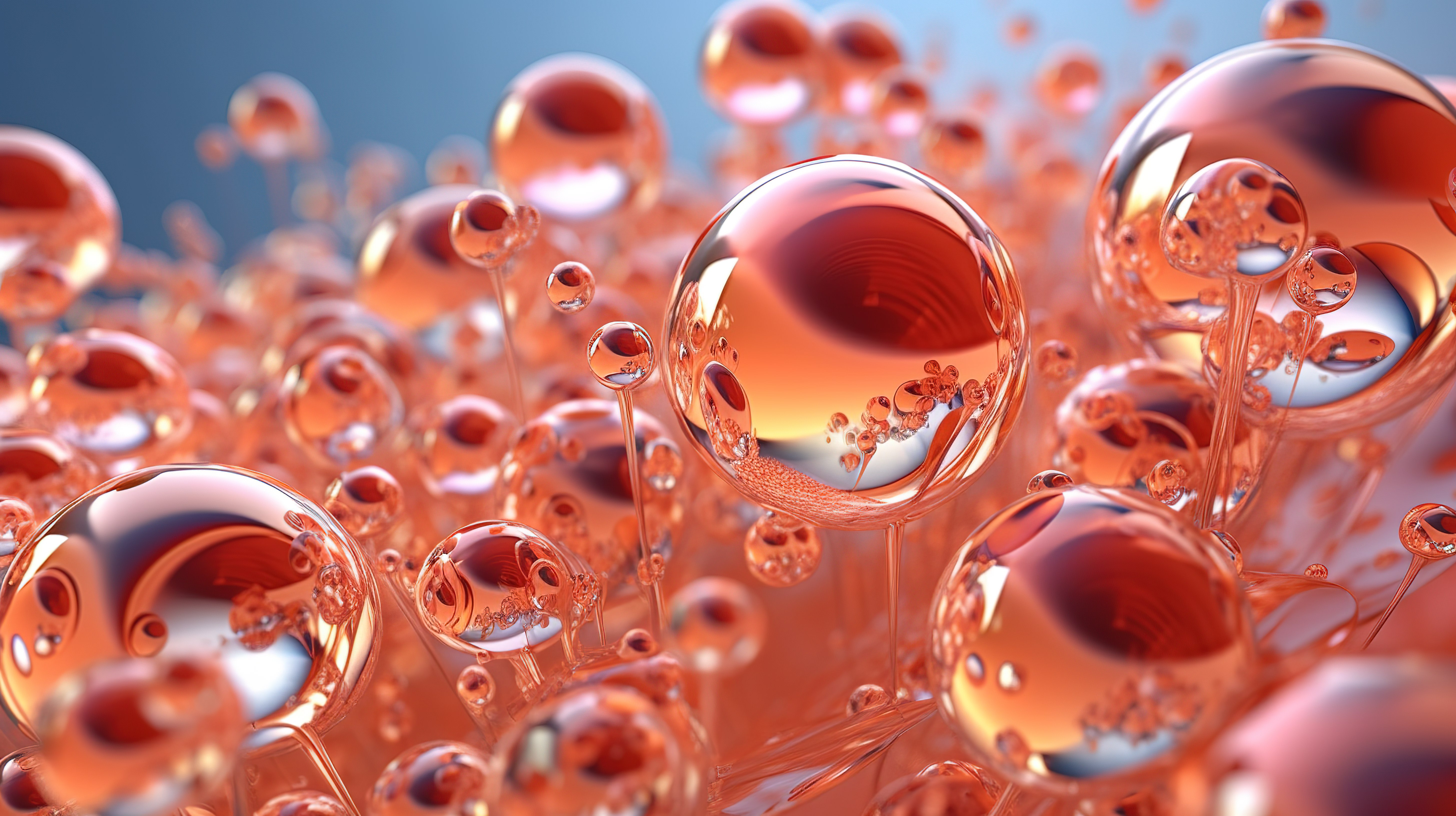 令人惊叹的 3D 气泡胶原蛋白渲染图片