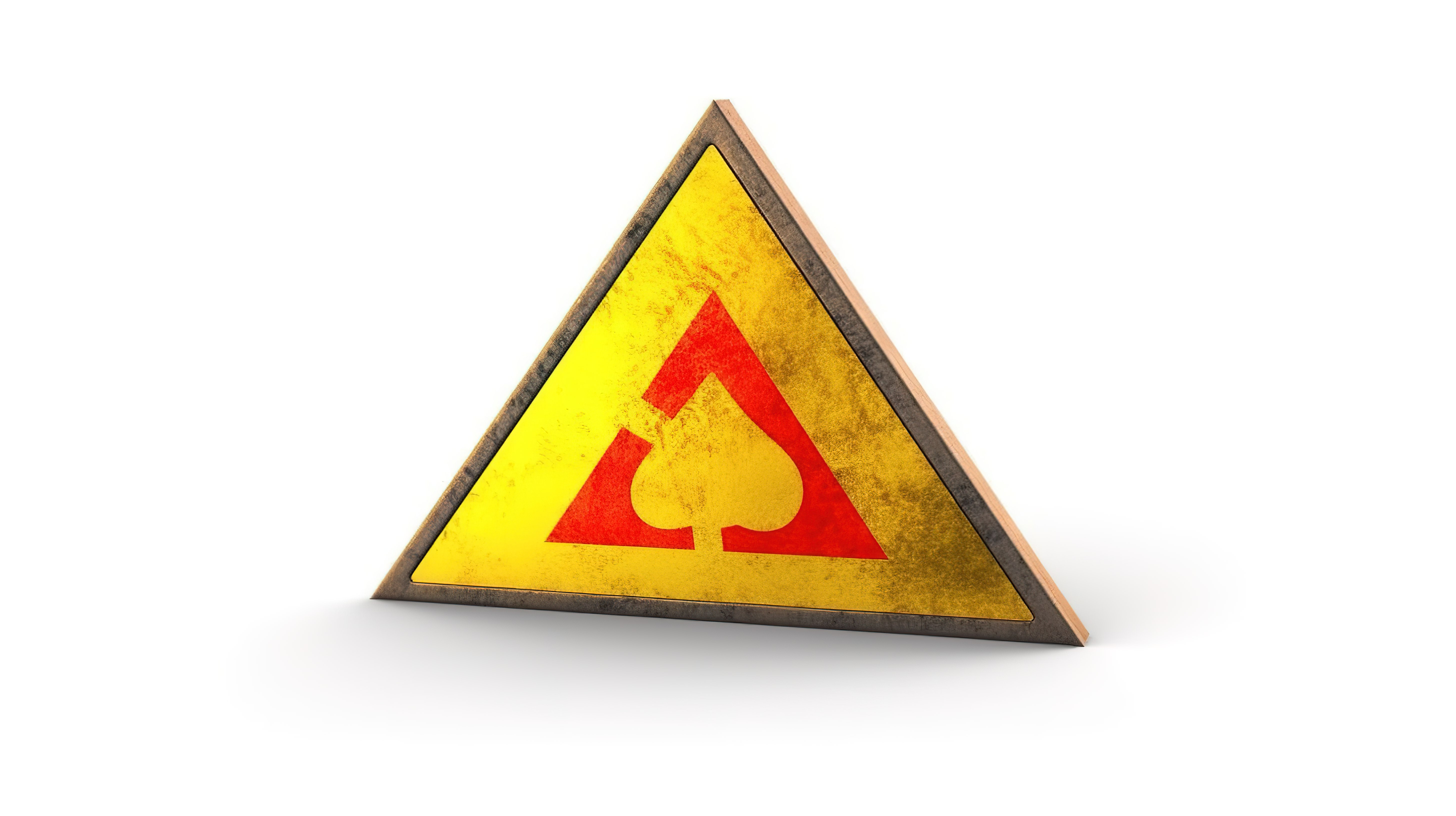小心易燃和易燃物质黄色三角形火灾警告标志白色背景隔离 3D 插图图片