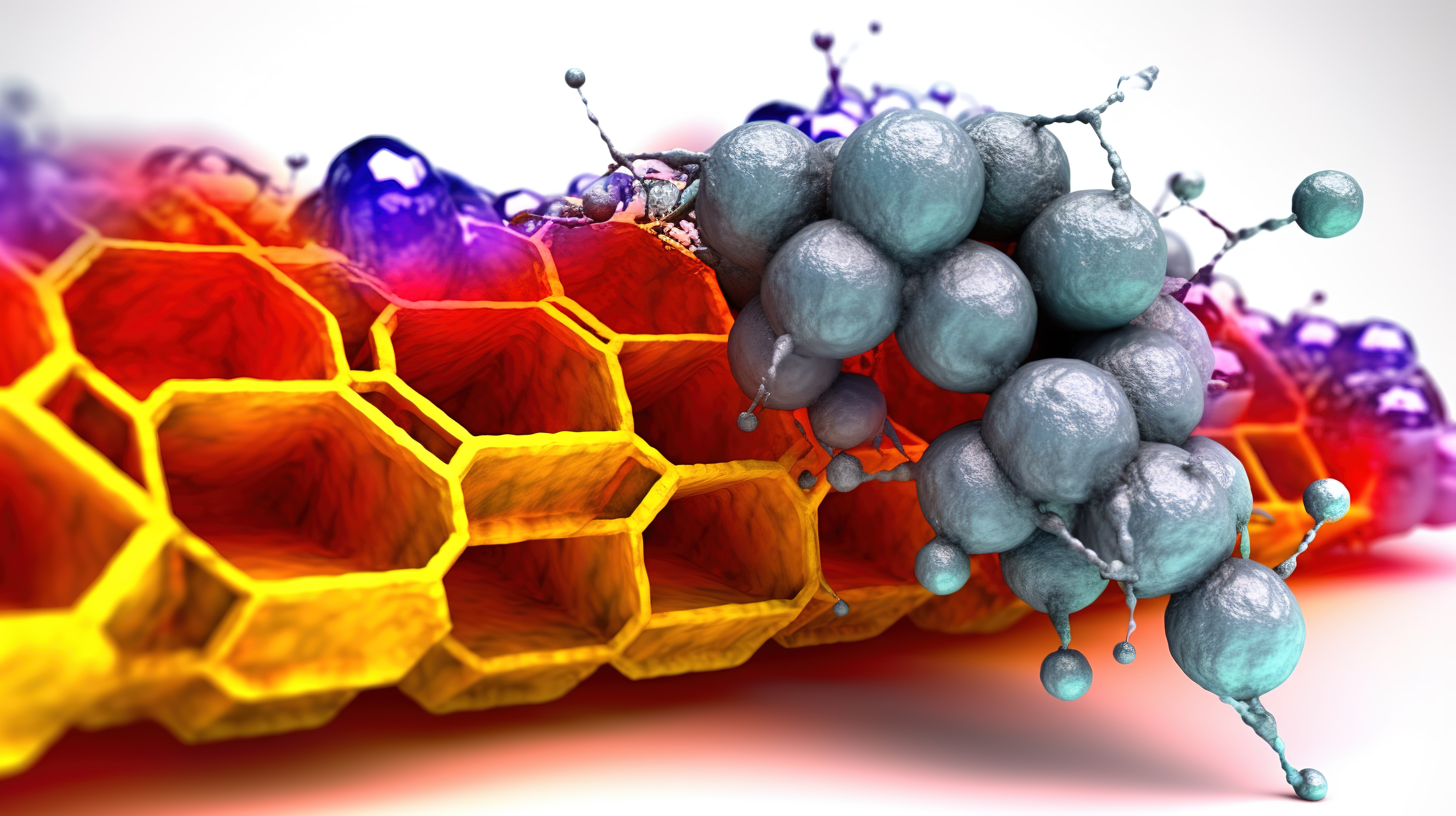 蜂毒中主要活性成分蜂毒肽的 3D 结构图片