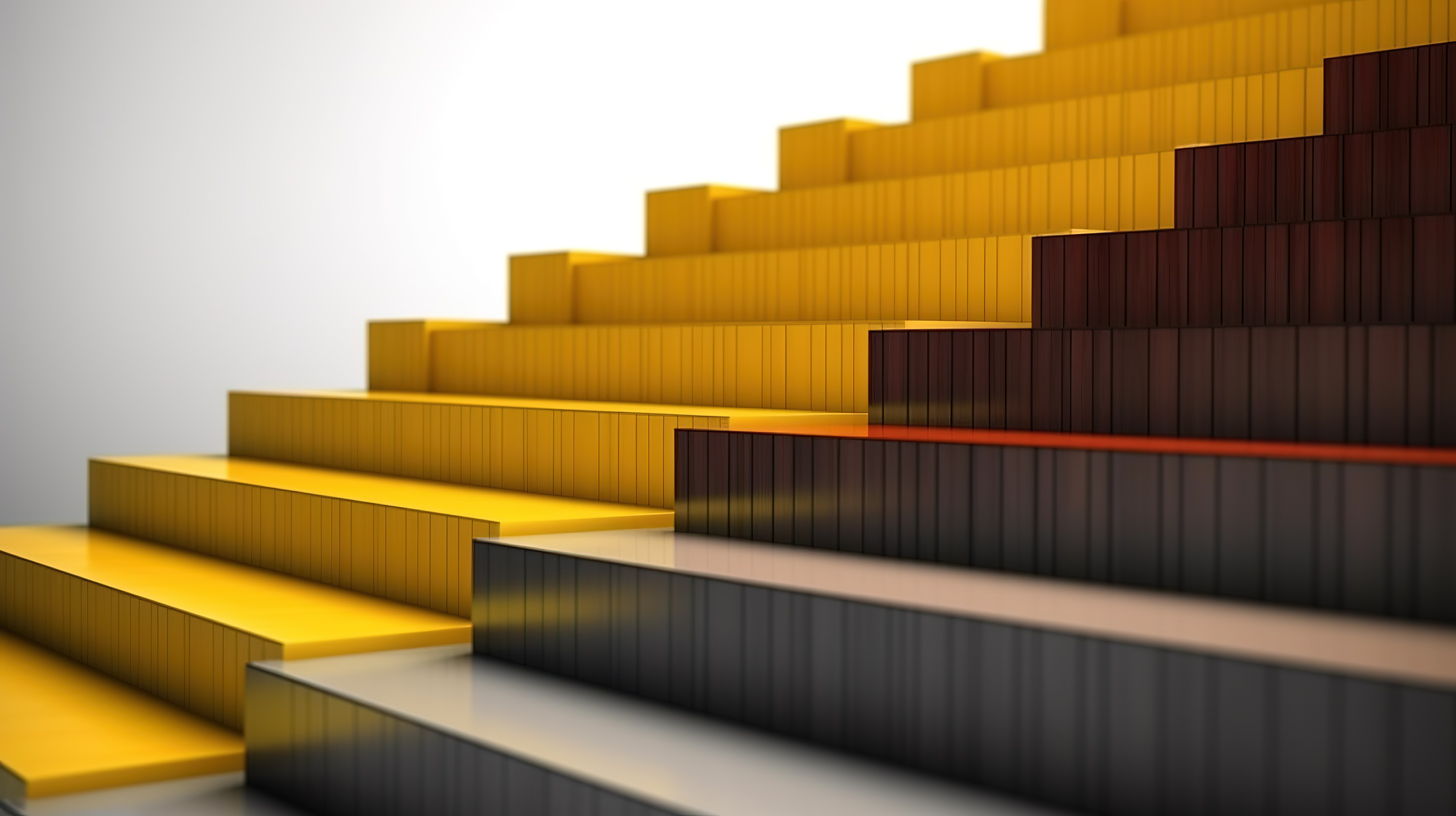 楼梯的抽象 3D 渲染作为背景图片