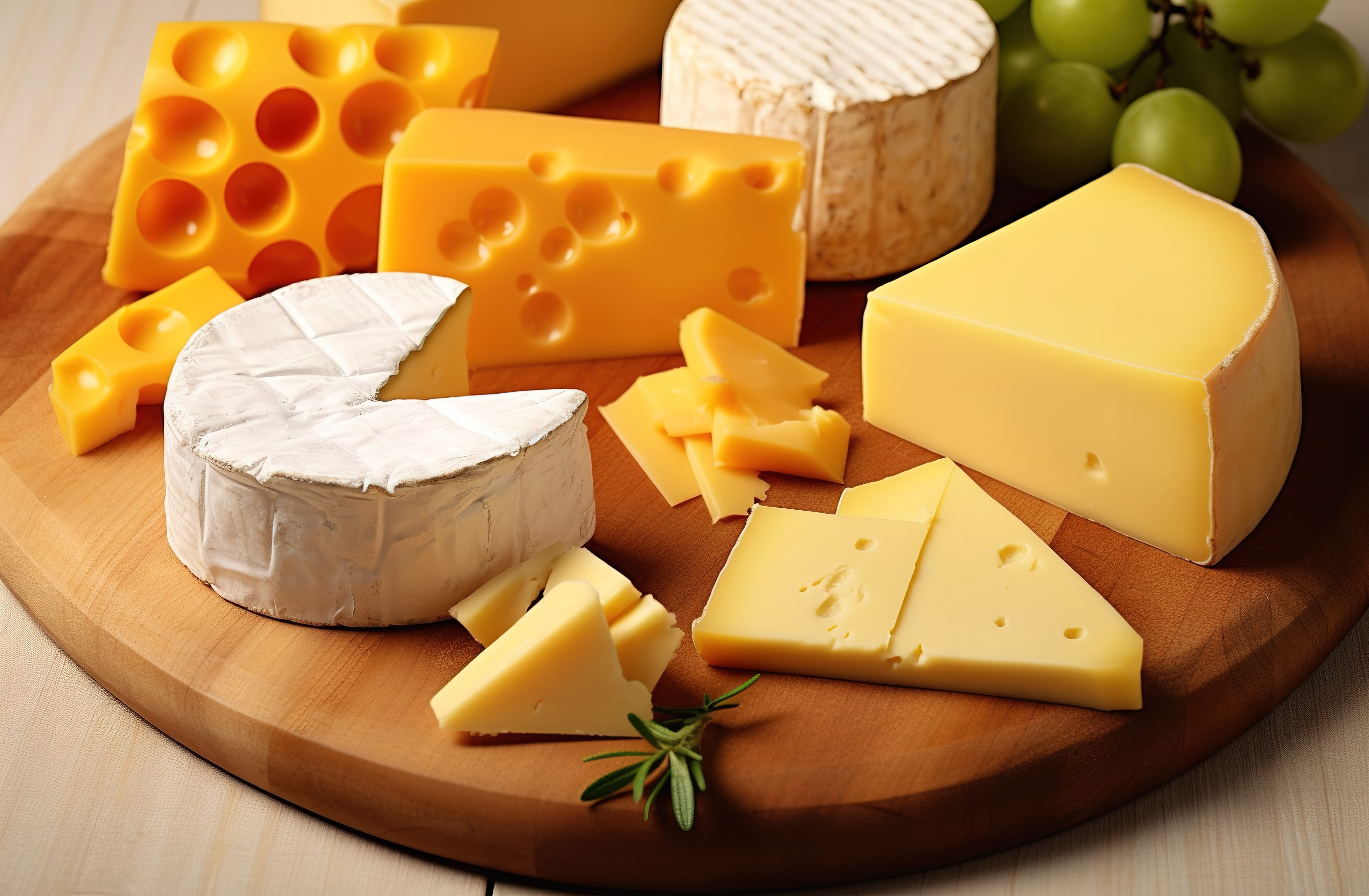 各种奶酪和奶酪块图片