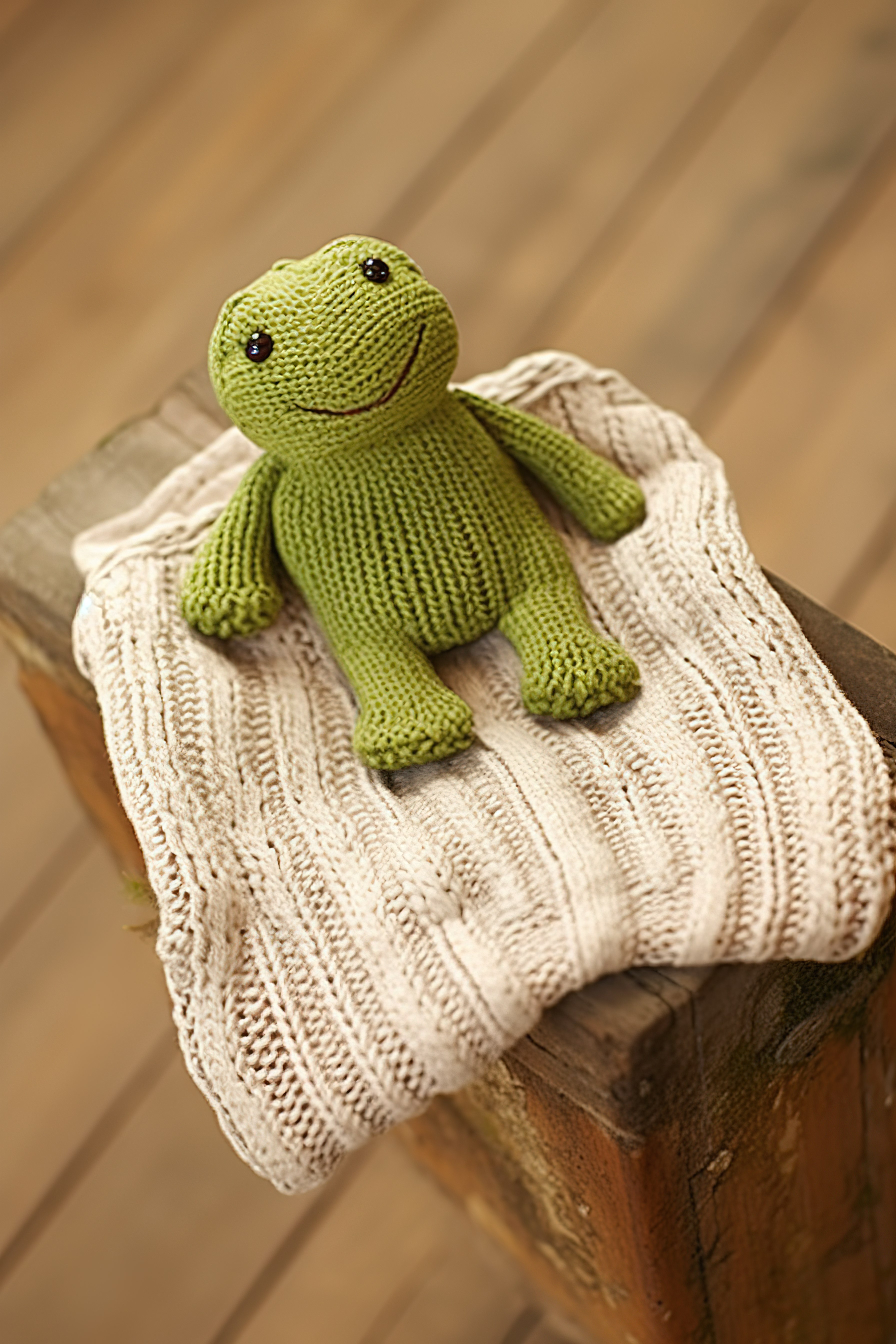 一件印有绿色青蛙的毛衣图片