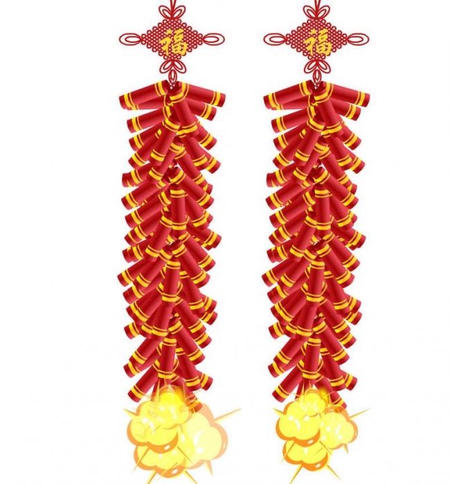 响亮的鞭炮声音效