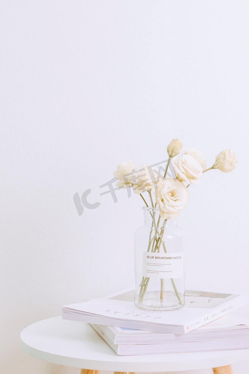 小桌子花卉摄影图图片