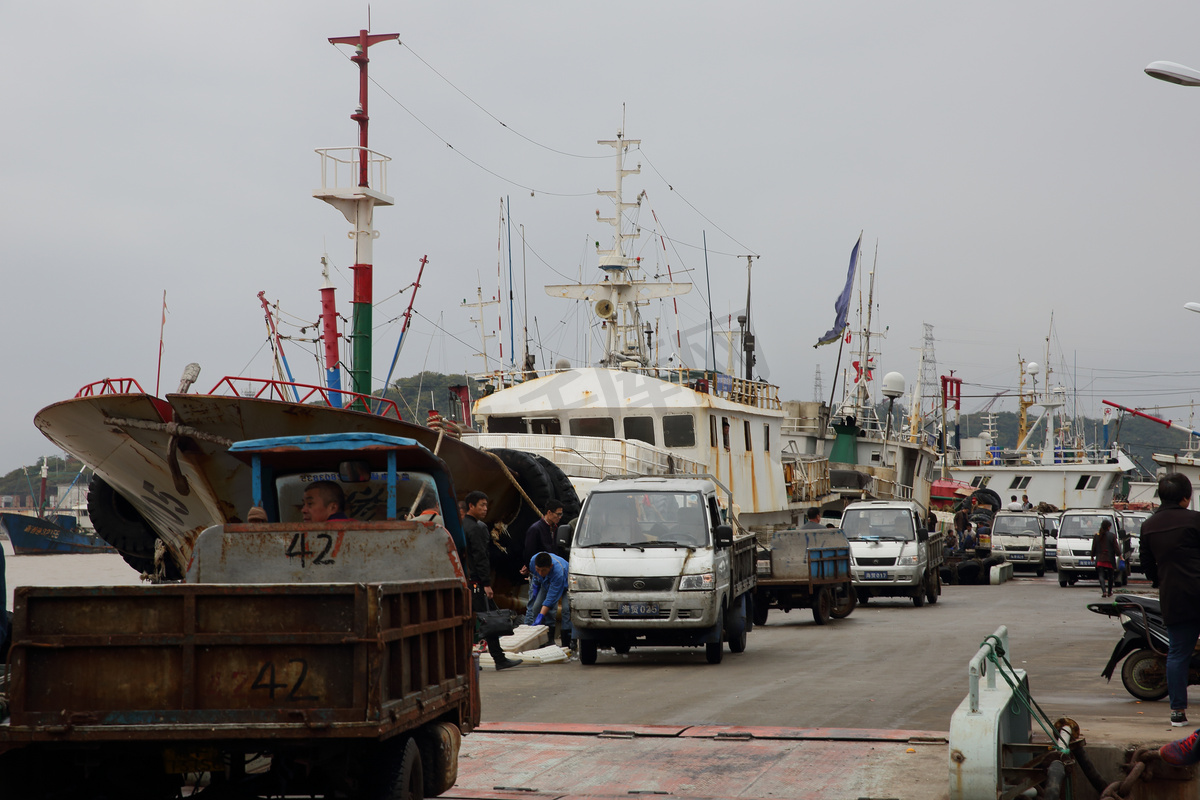 码头海鲜市场摄影图图片