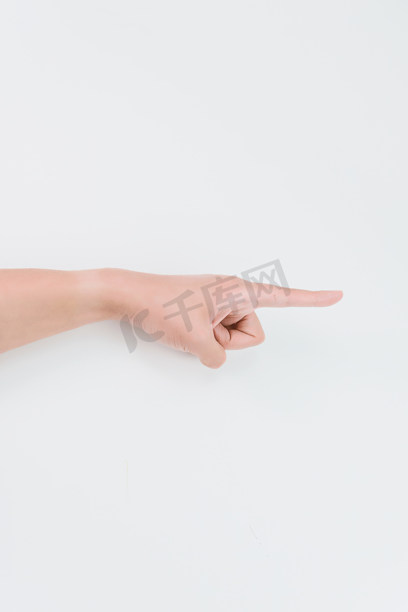 单手指路指示指方向手势图片