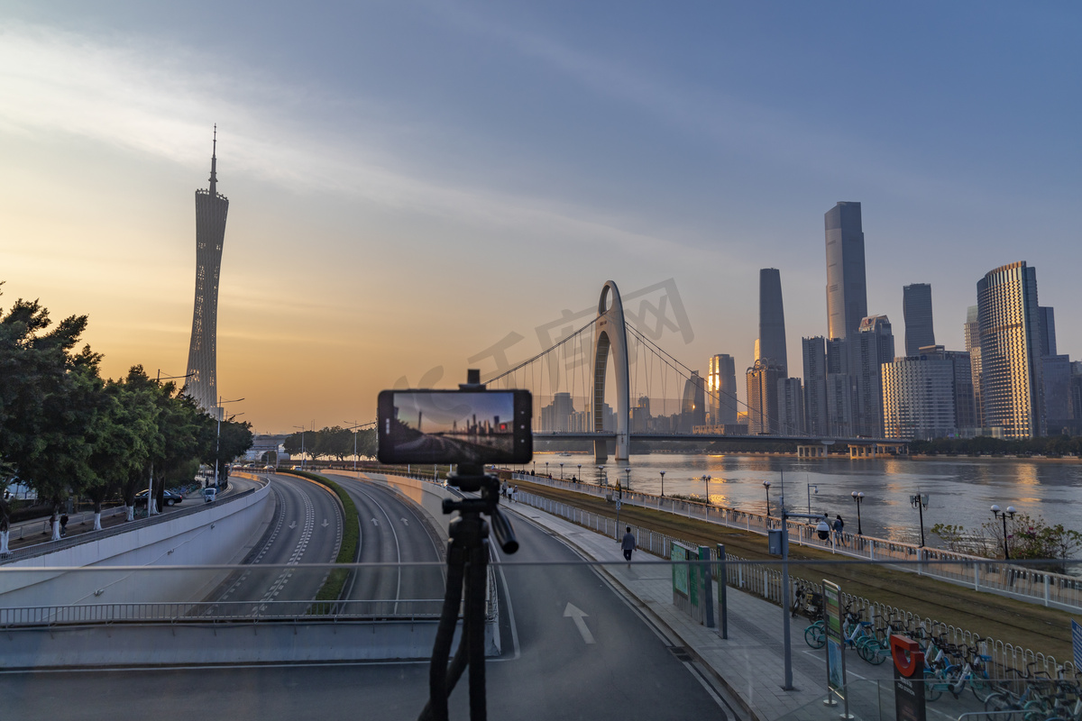 广东广州市海珠琶醍观景区手机拍摄图片