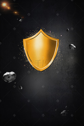 盾牌企业图片素材_315企业促销海报背景模板