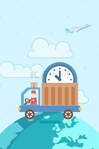 物流卡通背景图片_物流卡通背景素材-物流卡通背景图片大全-千库网