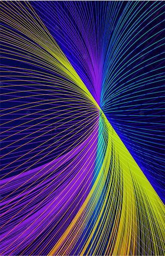 炫丽的线条图片素材_炫丽几何渐变海报