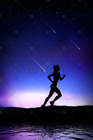 夜跑背景图片_夜跑背景素材-夜跑背景图片大全-千库网
