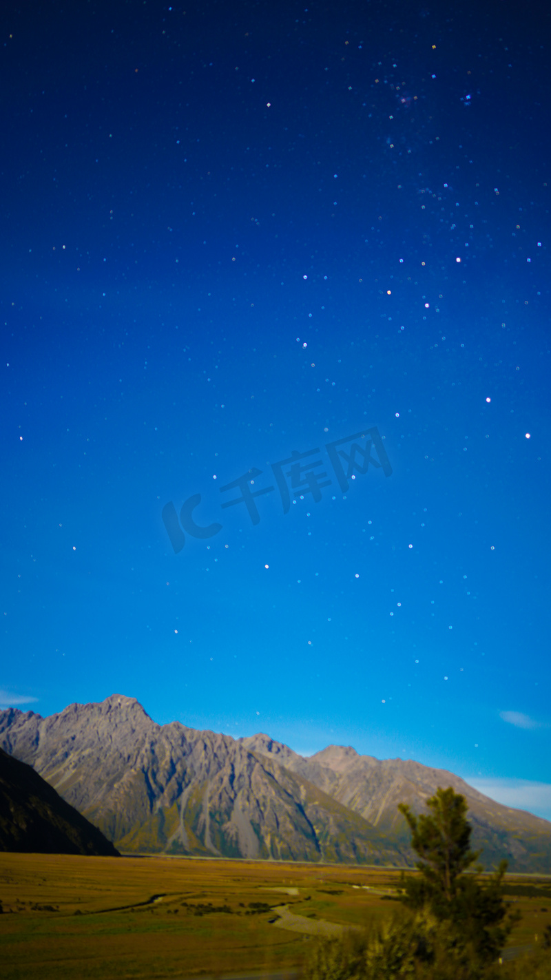 库克山夜晚星星旅游生活风景摄影图配图图片
