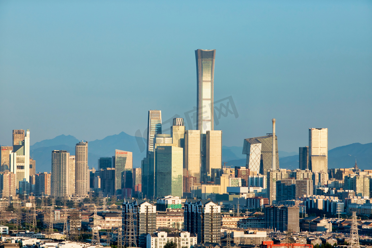 北京地标中国尊摄影图图片