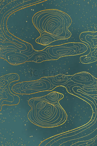 烫金云纹中国风烫金纹理底纹背景